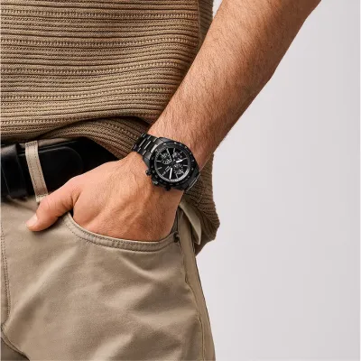 Fossil Autocross Multifunction Black Stainless Steel Watch